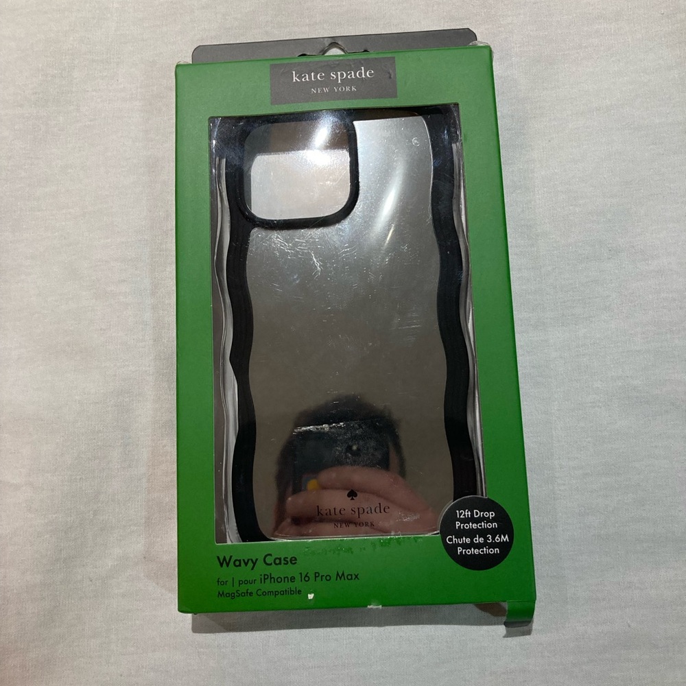 Kate Spade Wavy Mirrored IPhone 16 Pro Max Case, NIB!